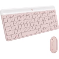 Logitech MK470 Wireless Keyboard and Mouse Combo with Slim Design - Pink